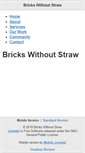 Mobile Screenshot of brickswithoutstraw.com
